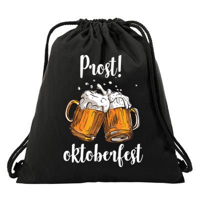 Beer Oktoberfest Prost Cheers Drawstring Bag