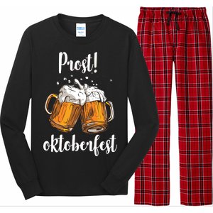 Beer Oktoberfest Prost Cheers Long Sleeve Pajama Set