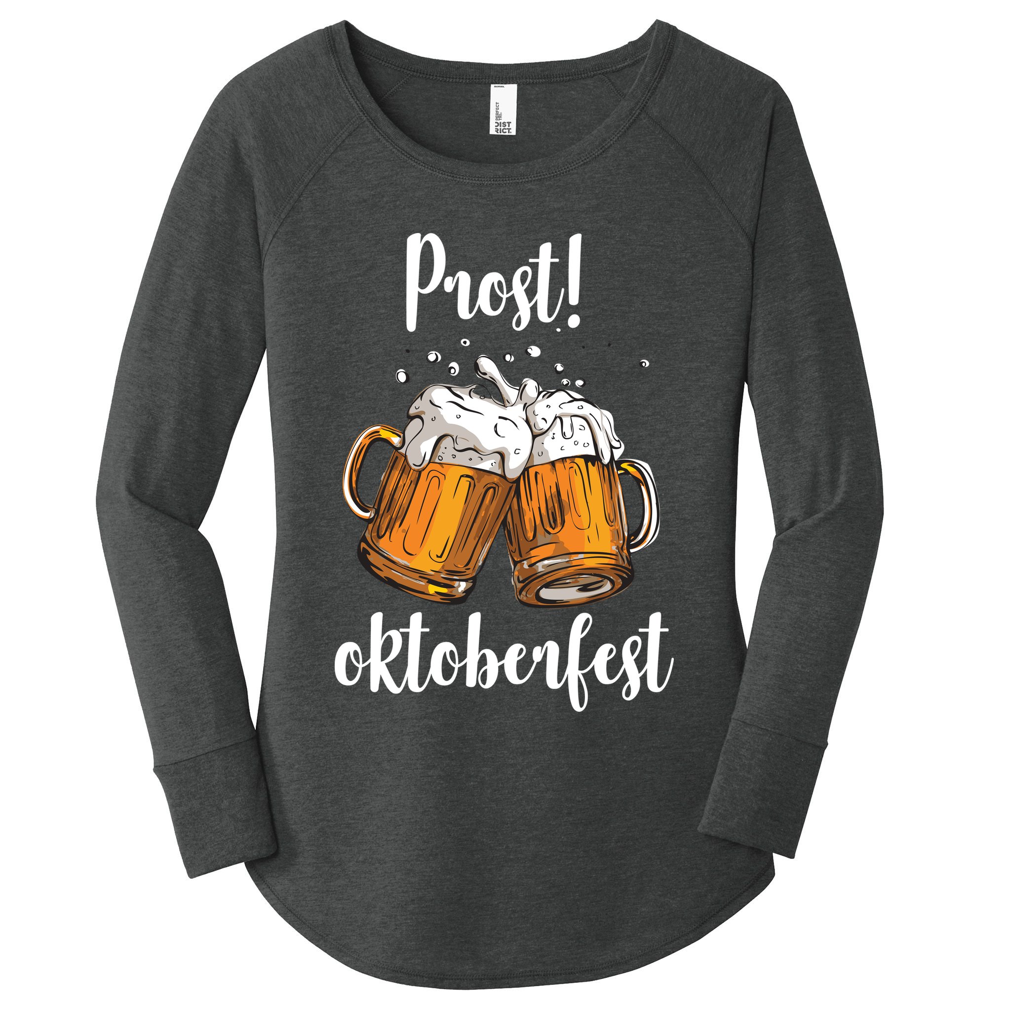 Beer Oktoberfest Prost Cheers Women's Perfect Tri Tunic Long Sleeve Shirt
