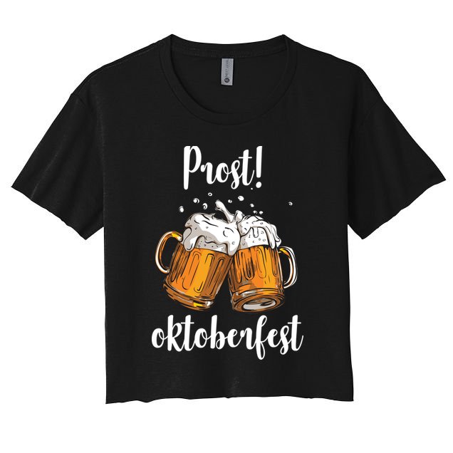 Beer Oktoberfest Prost Cheers Crop Top