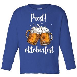 Beer Oktoberfest Prost Cheers Toddler Long Sleeve Shirt