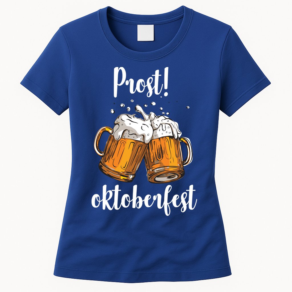 Beer Oktoberfest Prost Cheers Womens T-Shirt