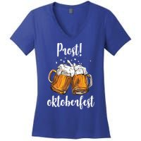 Beer Oktoberfest Prost Cheers Women's V-Neck T-Shirt