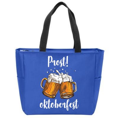 Beer Oktoberfest Prost Cheers Zip Tote Bag