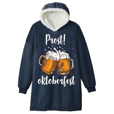 Beer Oktoberfest Prost Cheers Hooded Wearable Blanket