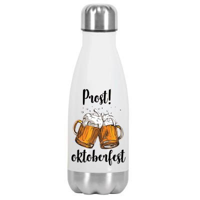 Beer Oktoberfest Prost Cheers Stainless Steel Insulated Water Bottle