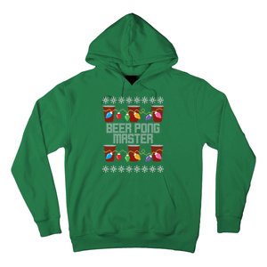 Beer Pong Master Ugly Christmas Sweater Hoodie