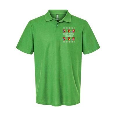 Beer Pong Master Ugly Christmas Sweater Polo