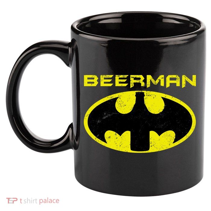 Beerman 11oz C Handle Ceramic Mug