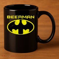 Beerman 11oz C Handle Ceramic Mug