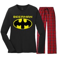 Beerman Women's Long Sleeve Flannel Pajama Set 