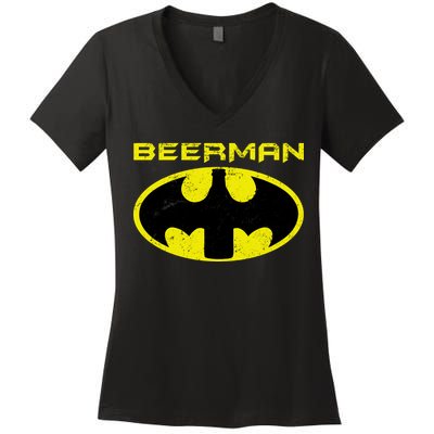 Beerman Women's V-Neck T-Shirt