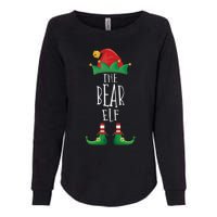 Bear Elf Funny Family Matching Group Christmas Party Elf Womens California Wash Sweatshirt