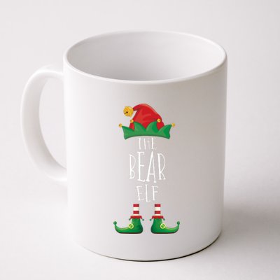 Bear Elf Funny Family Matching Group Christmas Party Elf Coffee Mug