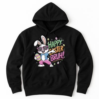 Bruh Easter For Women Rabbit Eggs  Hoodie