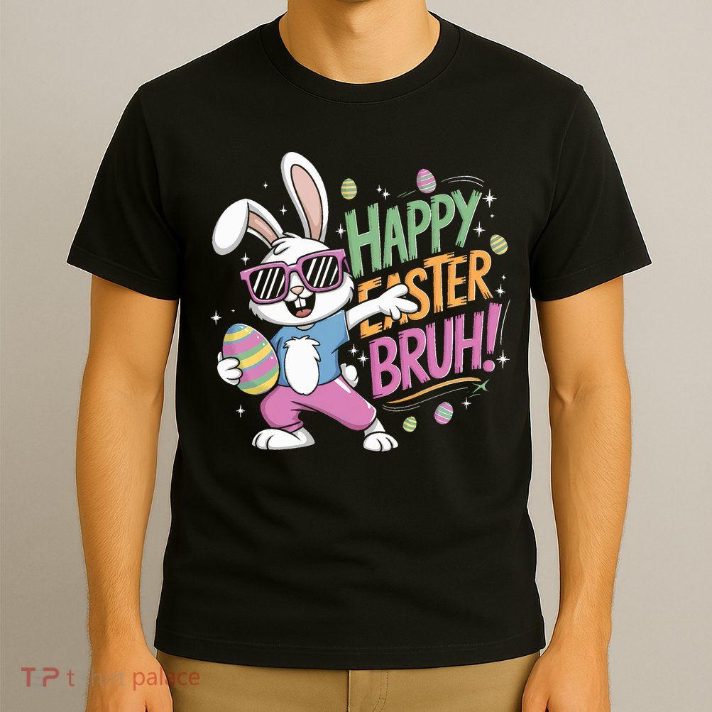 Bruh Easter For Women Rabbit Eggs  T-Shirt
