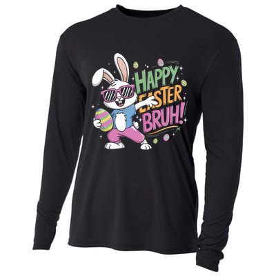 Bruh Easter For Women Rabbit Eggs  Cooling Performance Long Sleeve Crew
