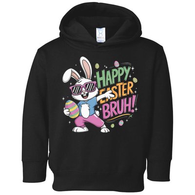 Bruh Easter For Women Rabbit Eggs  Toddler Hoodie