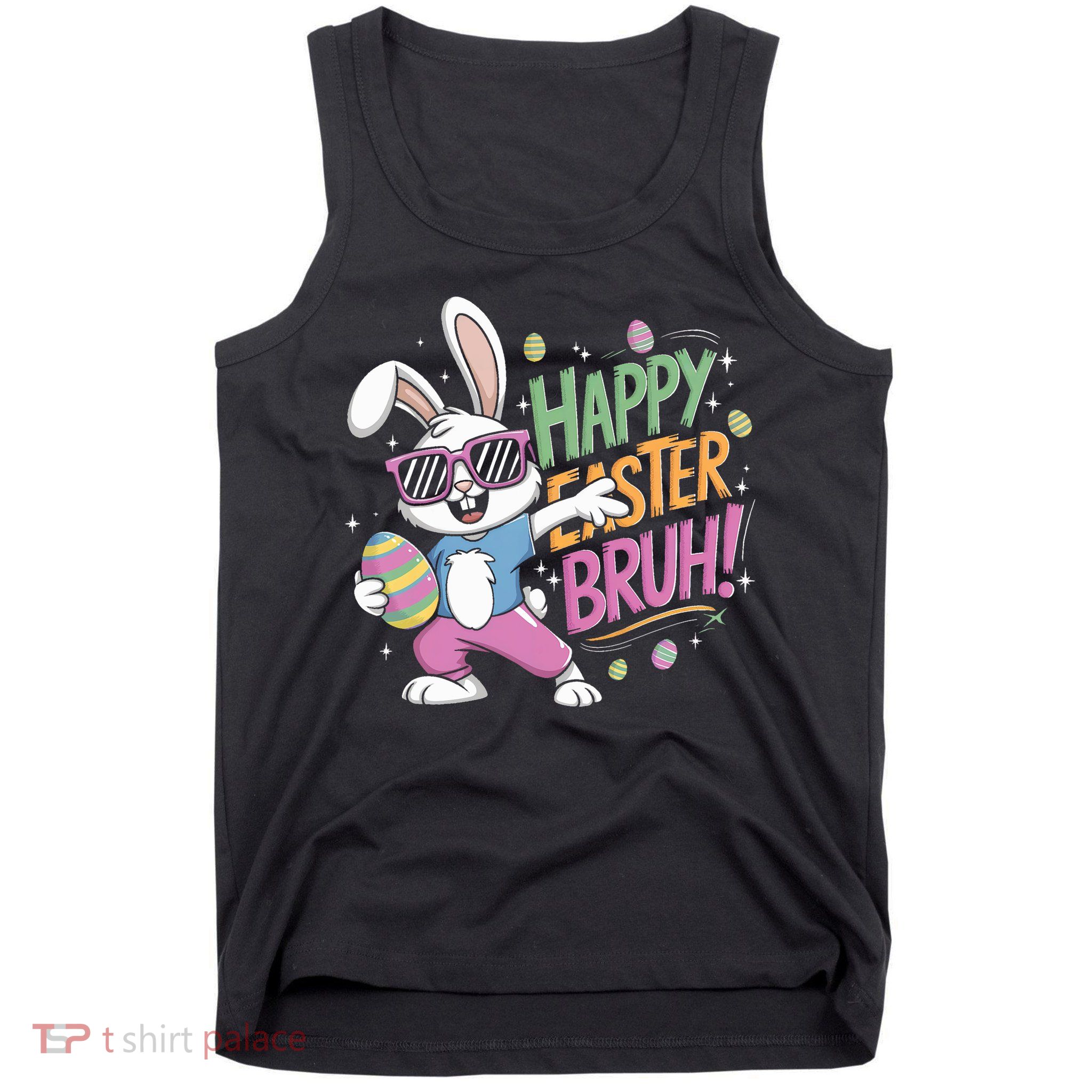 Bruh Easter For Women Rabbit Eggs  Tank Top