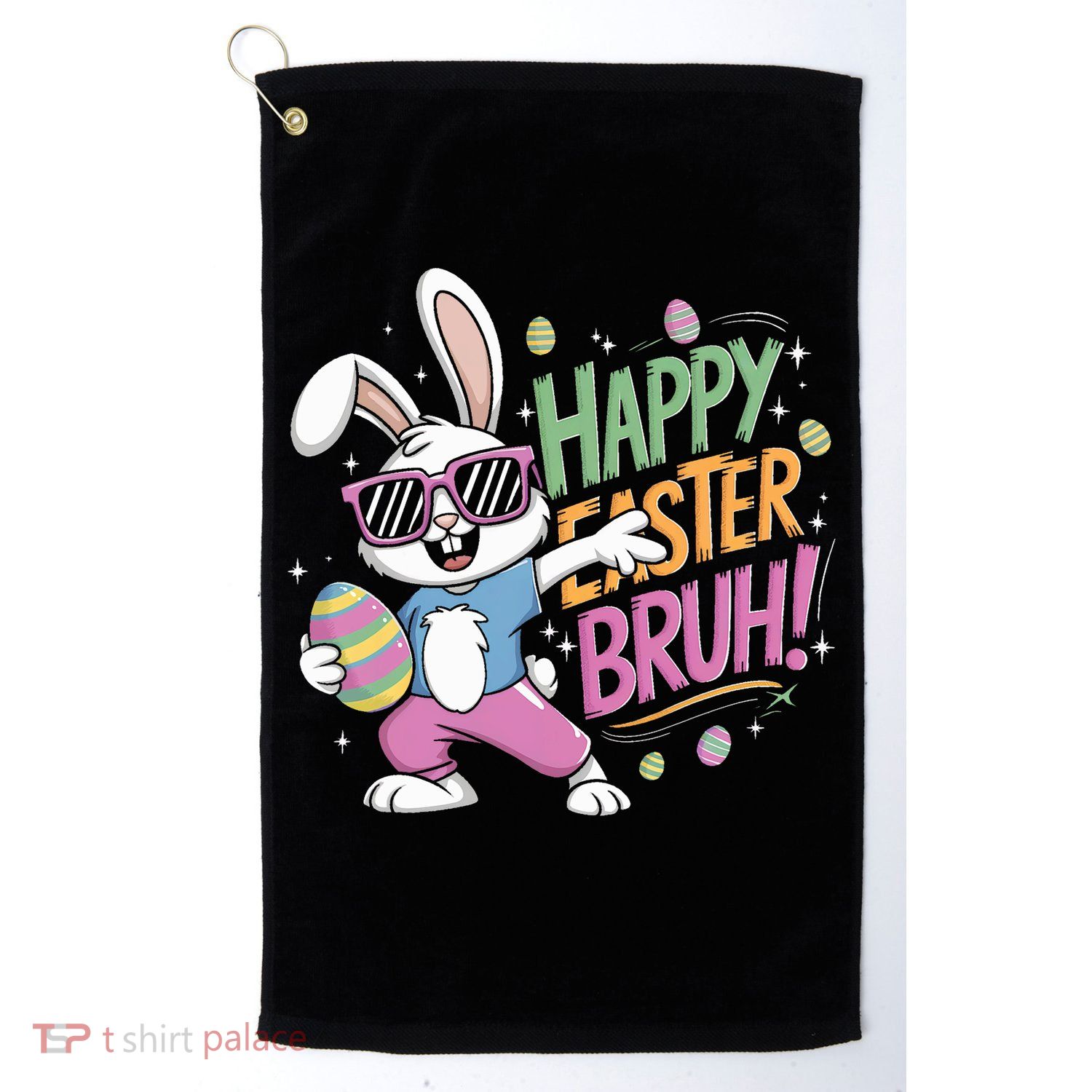 Bruh Easter For Women Rabbit Eggs  Golf Towel