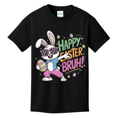 Bruh Easter For Women Rabbit Eggs  Kids T-Shirt