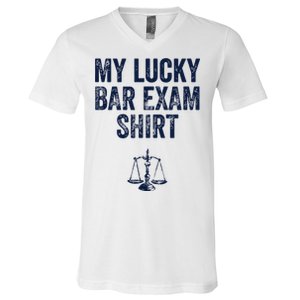 Bar Exam Funny Law School Graduation Gifts For Him Her V-Neck T-Shirt