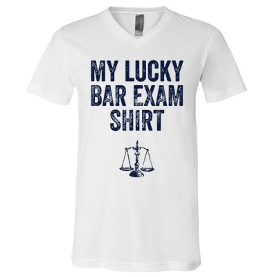 Bar Exam Funny Law School Graduation Gifts For Him Her V-Neck T-Shirt