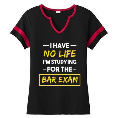 Bar Exam Funny Law School Graduation Gifts Ladies Halftime Notch Neck Tee