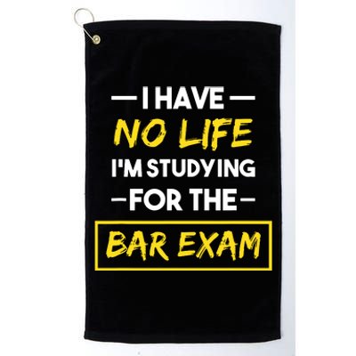 Bar Exam Funny Law School Graduation Gifts Platinum Collection Golf Towel