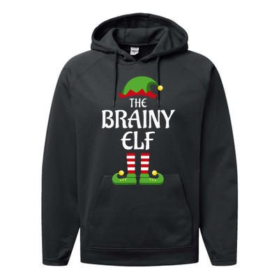 Brainy Elf Family Matching Group Christmas Smart Performance Fleece Hoodie