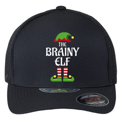 Brainy Elf Family Matching Group Christmas Smart Flexfit Unipanel Trucker Cap