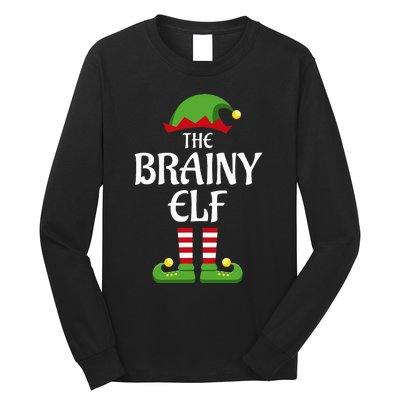 Brainy Elf Family Matching Group Christmas Smart Long Sleeve Shirt