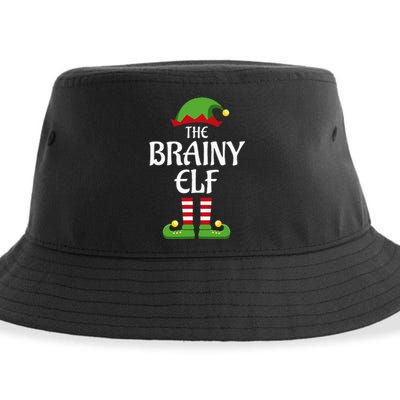 Brainy Elf Family Matching Group Christmas Smart Sustainable Bucket Hat