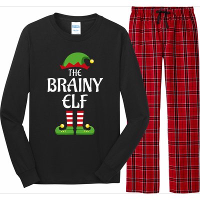 Brainy Elf Family Matching Group Christmas Smart Long Sleeve Pajama Set