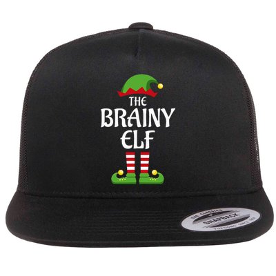 Brainy Elf Family Matching Group Christmas Smart Flat Bill Trucker Hat