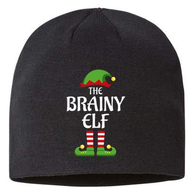 Brainy Elf Family Matching Group Christmas Smart Sustainable Beanie