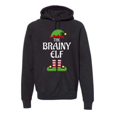 Brainy Elf Family Matching Group Christmas Smart Premium Hoodie