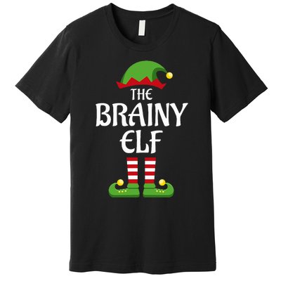 Brainy Elf Family Matching Group Christmas Smart Premium T-Shirt