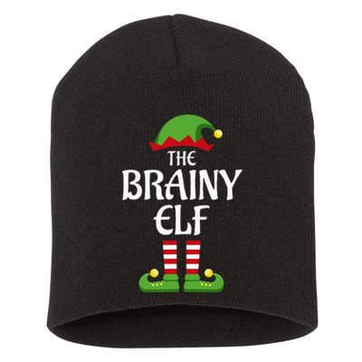 Brainy Elf Family Matching Group Christmas Smart Short Acrylic Beanie