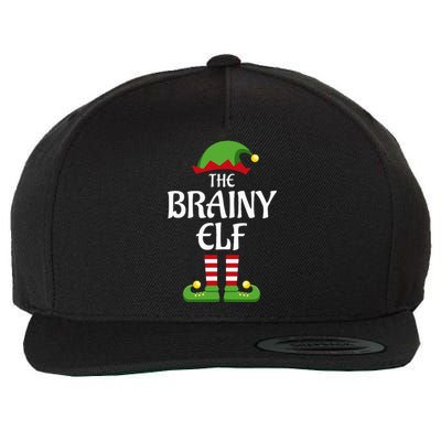 Brainy Elf Family Matching Group Christmas Smart Wool Snapback Cap