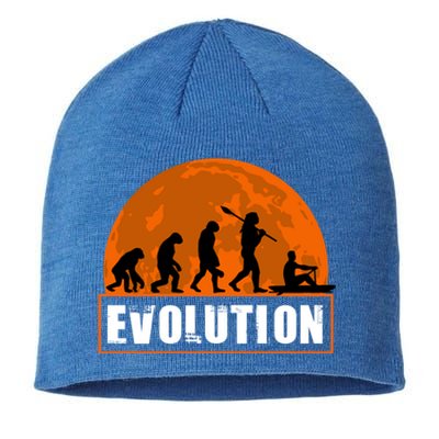 Boating Evolution Funny Hu Evolution For Boating Gift Sustainable Beanie