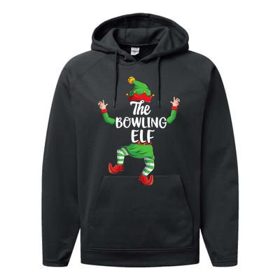 Bowling Elf Family Matching Christmas Pajamas Pjs Xmas Performance Fleece Hoodie