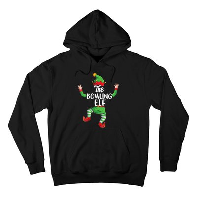 Bowling Elf Family Matching Christmas Pajamas Pjs Xmas Hoodie