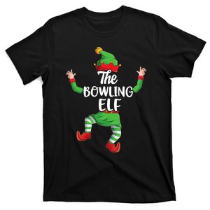 Bowling Elf Family Matching Christmas Pajamas Pjs Xmas T-Shirt