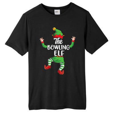 Bowling Elf Family Matching Christmas Pajamas Pjs Xmas Tall Fusion ChromaSoft Performance T-Shirt