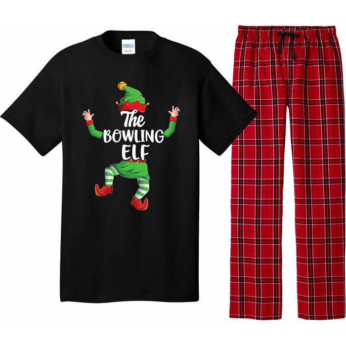 Bowling Elf Family Matching Christmas Pajamas Pjs Xmas Pajama Set