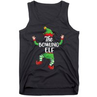 Bowling Elf Family Matching Christmas Pajamas Pjs Xmas Tank Top