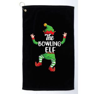 Bowling Elf Family Matching Christmas Pajamas Pjs Xmas Platinum Collection Golf Towel