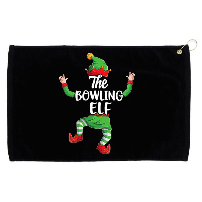 Bowling Elf Family Matching Christmas Pajamas Pjs Xmas Grommeted Golf Towel