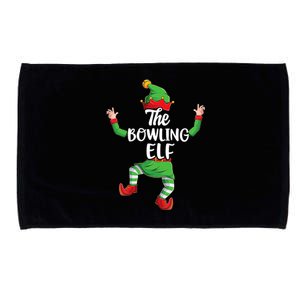 Bowling Elf Family Matching Christmas Pajamas Pjs Xmas Microfiber Hand Towel